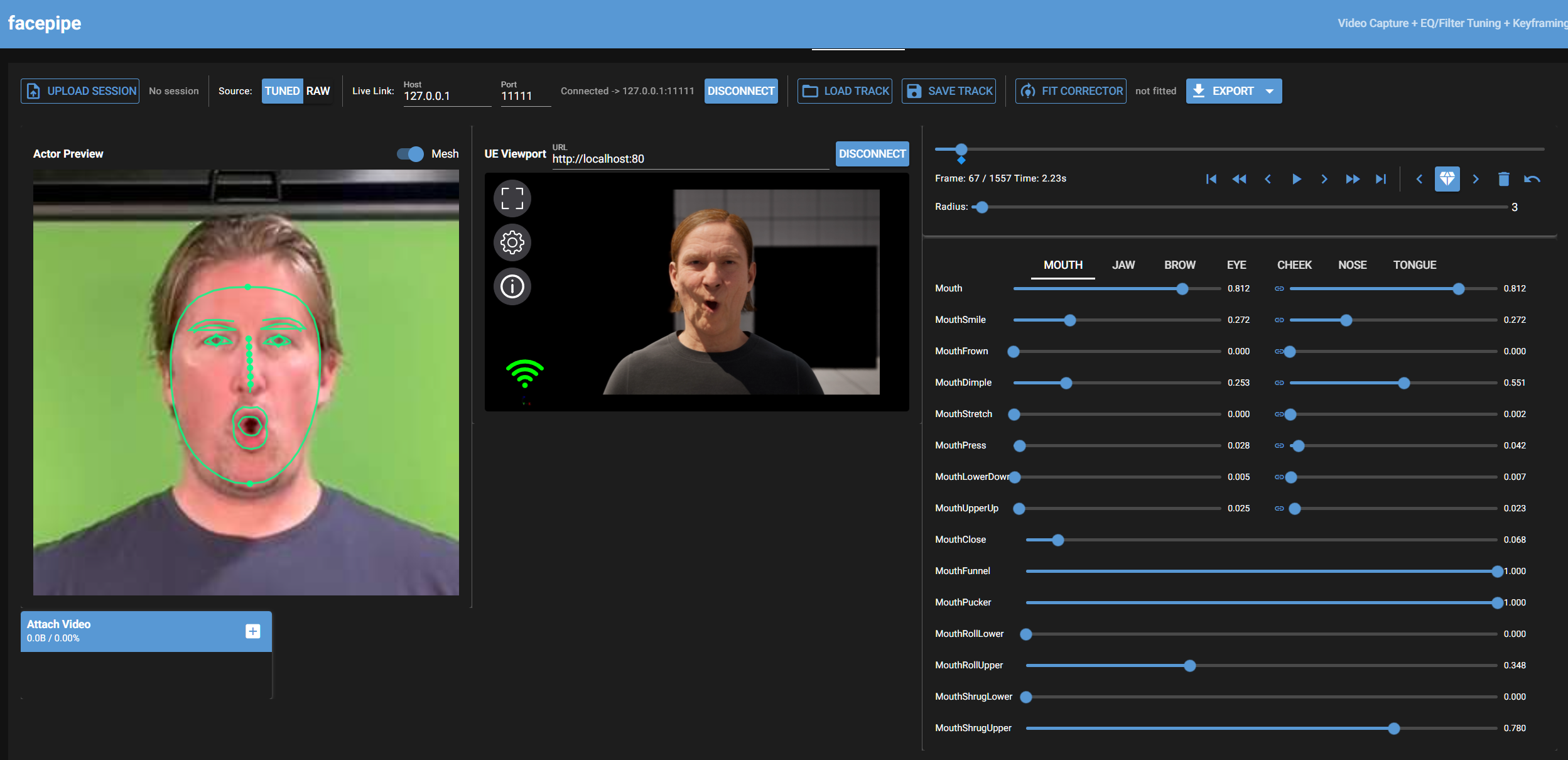 facepipe: tracking refinement and regression model training
